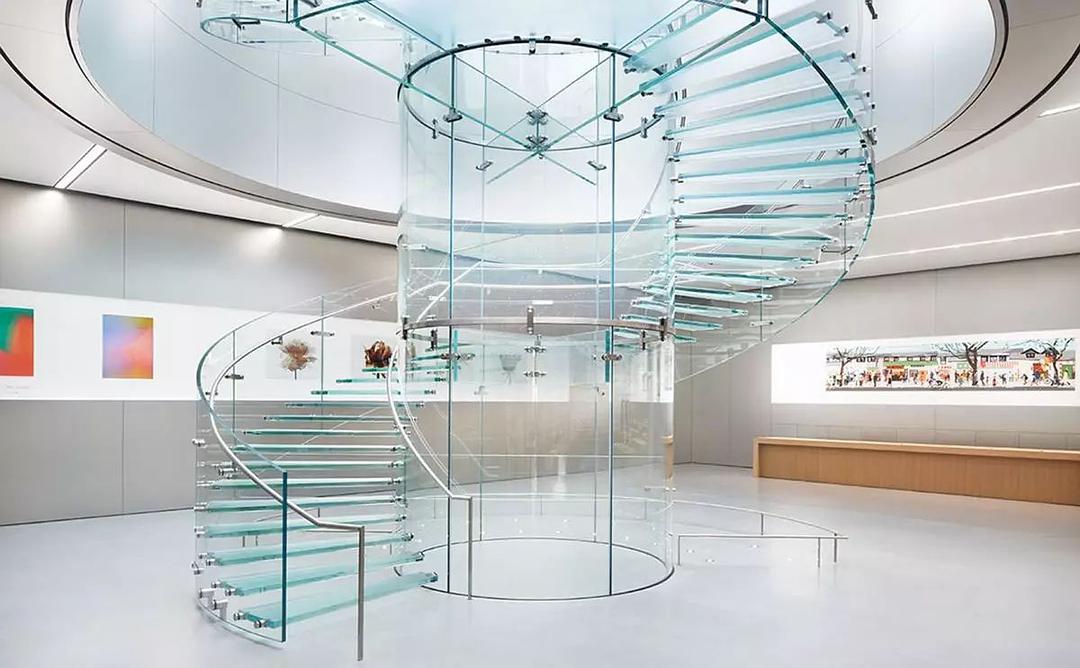 成峰国际—苹果店玻璃楼梯
